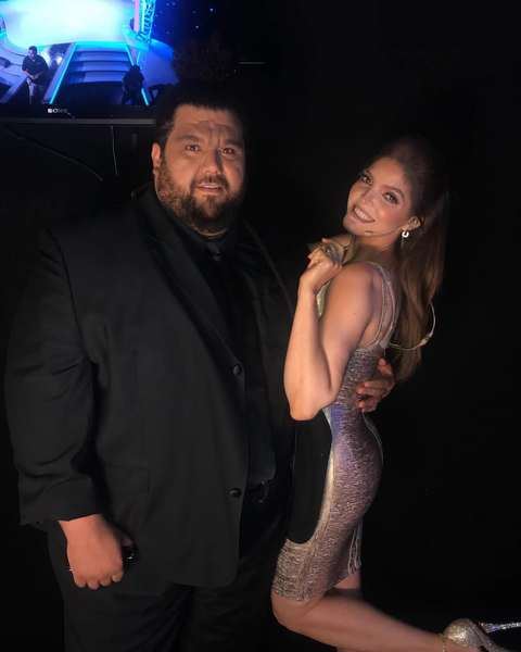 Ramy Elgazar with a guest at Tengo Talento, Mucho Talento
